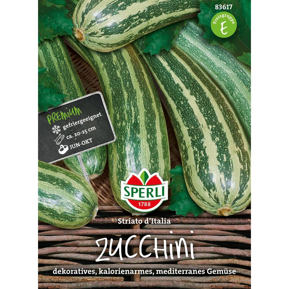 Zucchini Striato Ditalia Von Sperli Saatgut Shopping