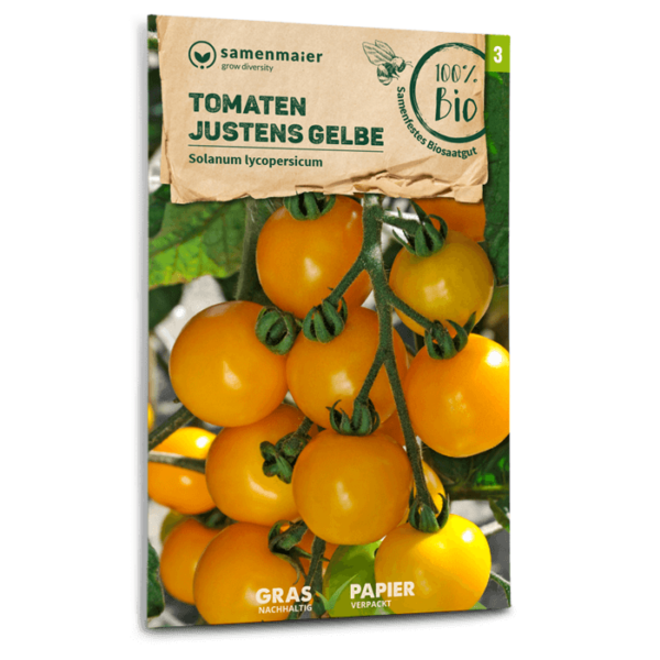 Samen Maier BIO Einzel EAN Tomaten Justens Gelbe