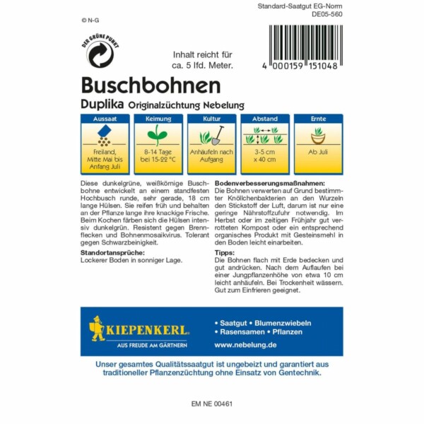 Buschbohnen Duplika – Bild 2