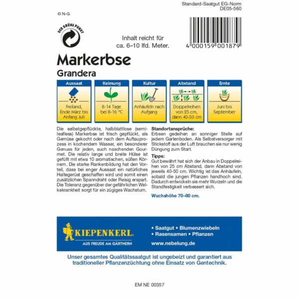 Markerbsen Grandera – Bild 2
