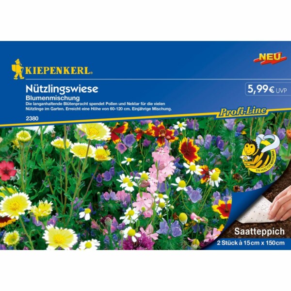 Blumenmischung Saatteppich Doppeltüte Nützlingswiese