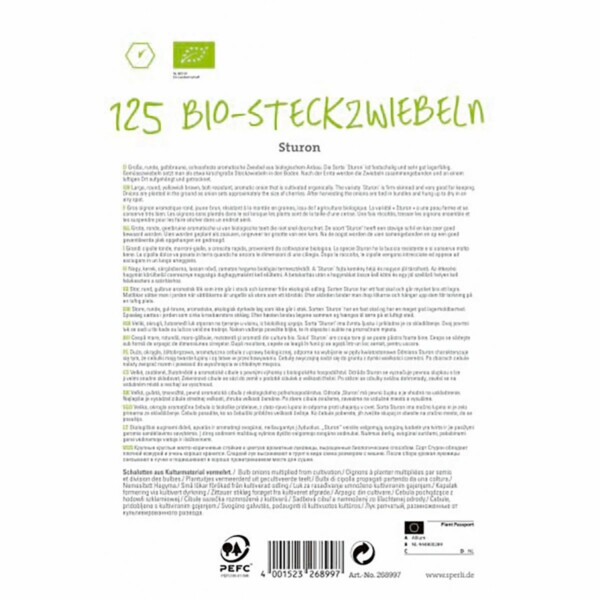 Sperli Gelbe Steckzwiebeln BIO Sturon – Bild 2