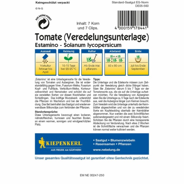 Tomaten-Auberginen Veredlungs - Set – Bild 2