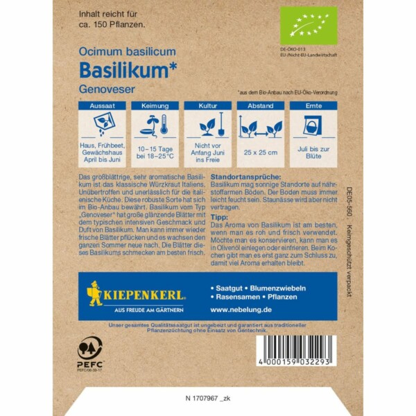 Bio-Basilikum Genoveser – Bild 2
