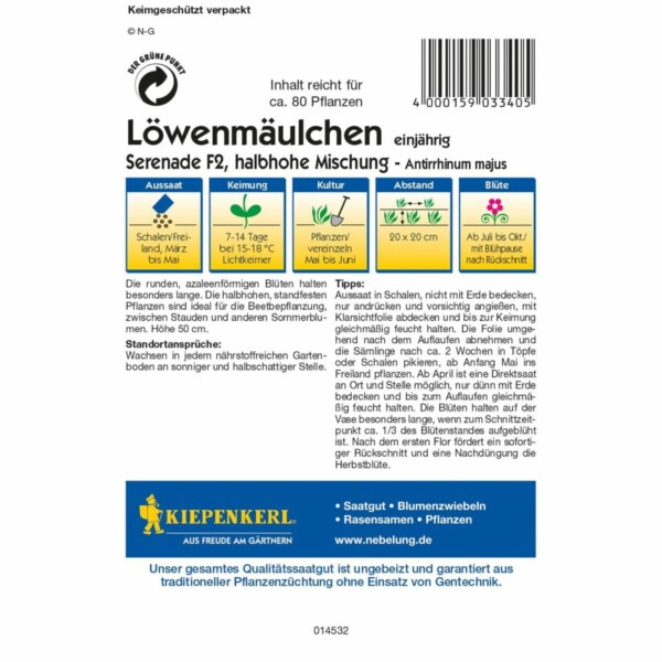 Löwenmäulchen Serenade, F2 – Bild 2