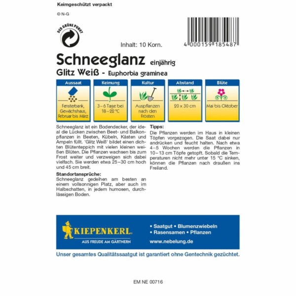 Schneeglanz 'Glitz Weiß' – Bild 2