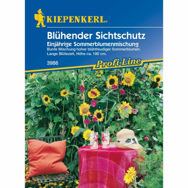 Blühender Sichtschutz einjährig