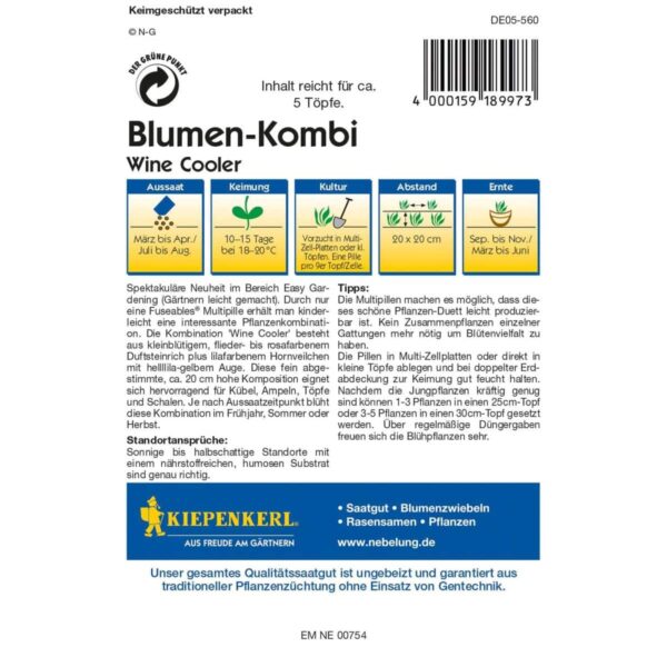 Blumen-Kombi Wine Cooler – Bild 2