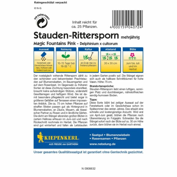 Rittersporn Magic Fountains Pink – Bild 2