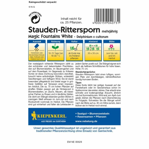 Rittersporn Magic Fountains White – Bild 2