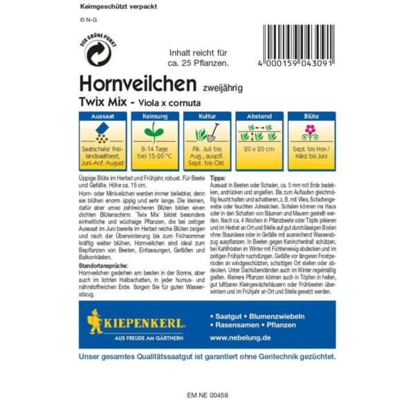 Hornveilchen Twix Mix – Bild 2