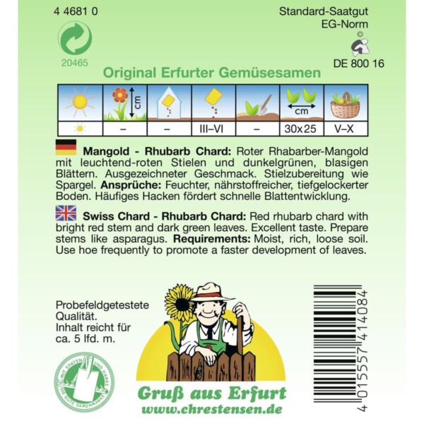 Mangold, Rhubarb Chard – Bild 2