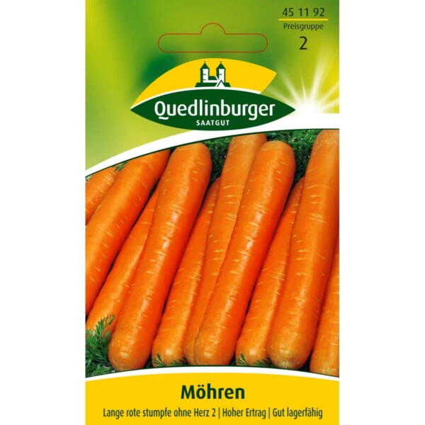 Möhren Lange rote stumpfe ohne