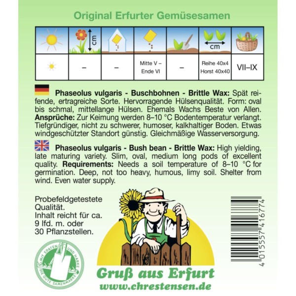 Buschbohnen, Brittle Wax – Bild 2