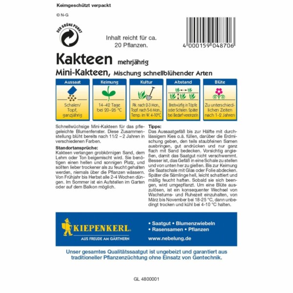 Mini-Kakteen schnellblühende Arten – Bild 2