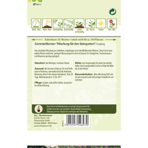 Sommerblumen für den Steingarten – Bild 2