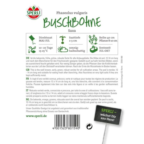Buschbohnen. Saxa – Bild 2