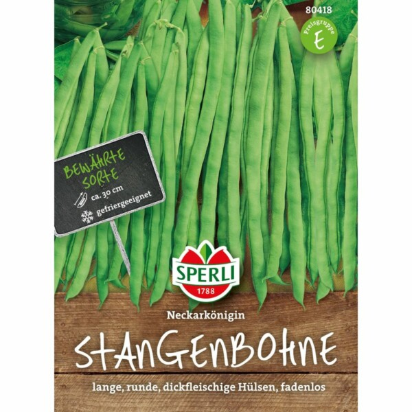 Stangenbohne 'Neckarkönigin'