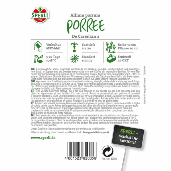 Porree / Winterporree 'De Carentan 2' – Bild 2