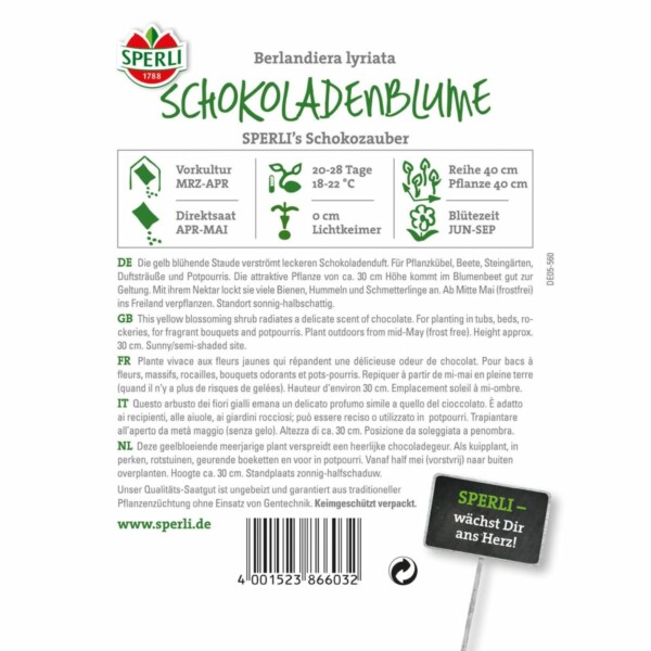 Schokoladenblume 'SPERLI's Schokozauber' – Bild 2
