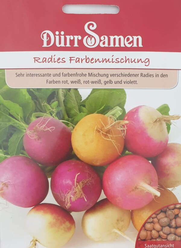 Radies Farbenmischung