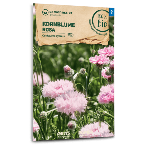 Samen Maier BIO Einzel EAN Kornblume rosa