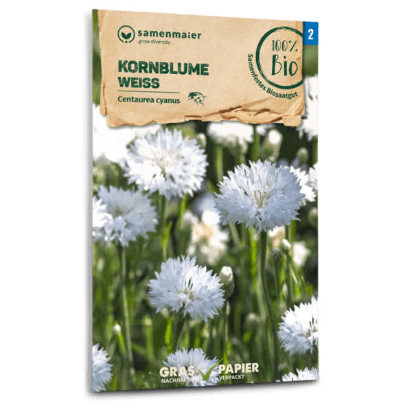 Samen Maier BIO Einzel EAN Kornblume weiss