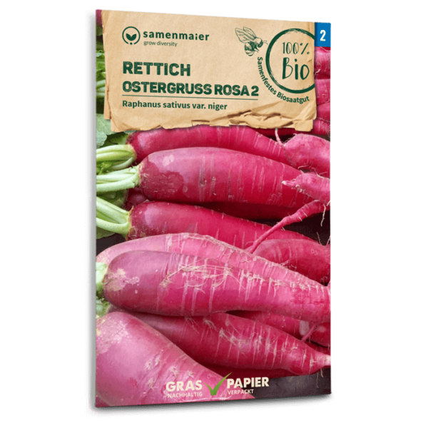 Samen Maier BIO Einzel EAN Rettich Ostergruss Rosa 2