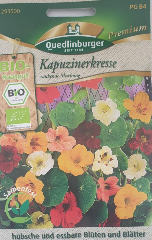 BIO Kapuzinerkresse Rankende Mischung Von Quedlinburger Saatgut Shopping