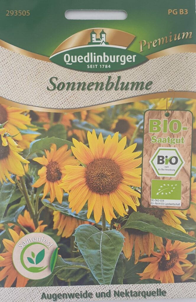 BIO Sonnenblume Helianthus Annuus Von Quedlinburger Saatgut Shopping